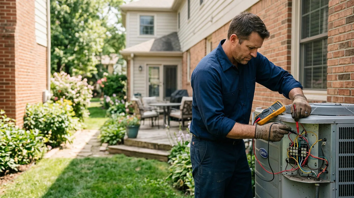 HVAC technician working near Albuquerque, NM